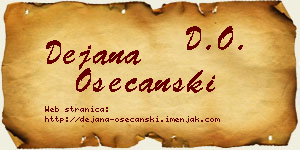 Dejana Osećanski vizit kartica